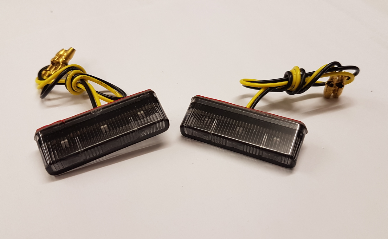 LED Mini - Blinker Gehäuse für Stripe ST-01238, Hochglanz poliert