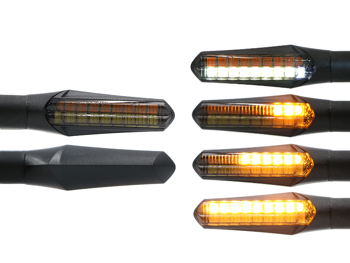 LED Lauflicht Blinker Sequentiell Laufeffekt mit Positionslicht, getönt