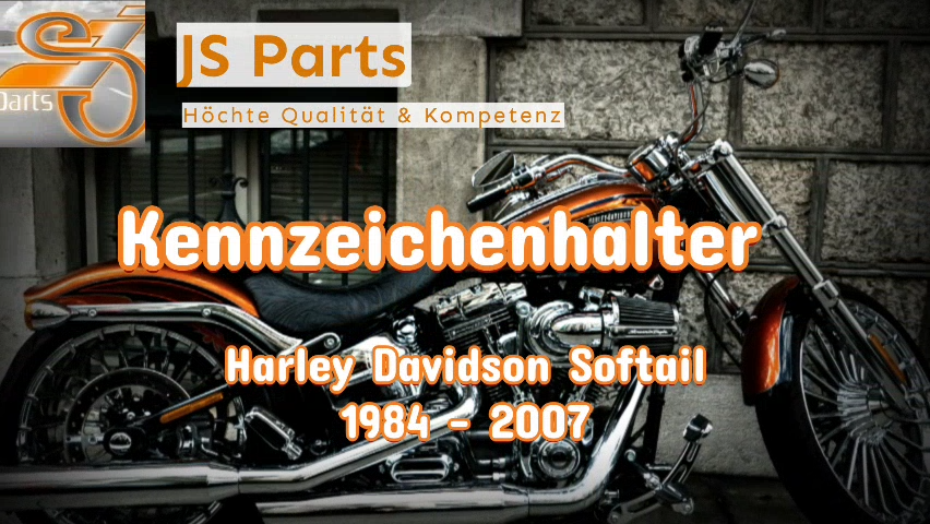 Kennzeichenhalter seitlich Harley Davidson, Softail Bj. 1984-2007