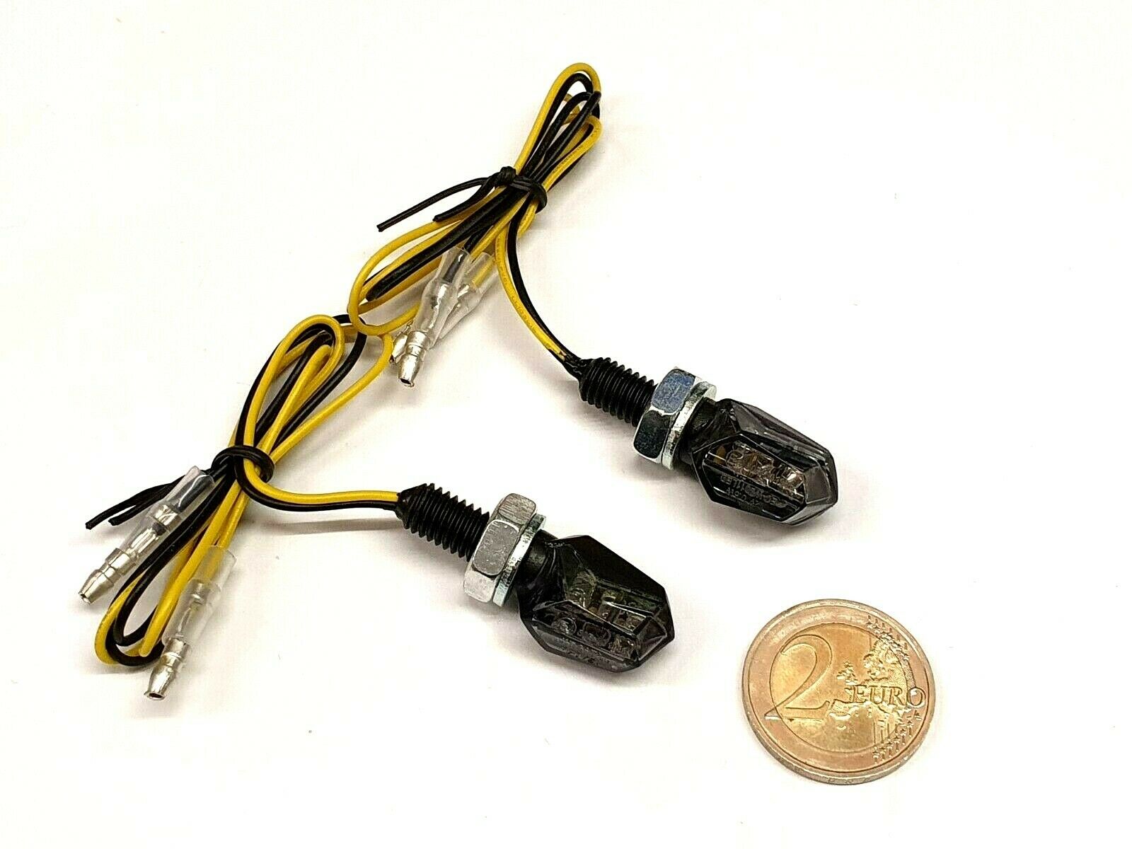 JS-Parts MINI LED Blinker TINY, Glas getönt, E-geprüft