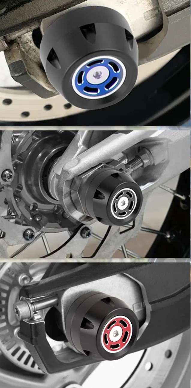 Sturzpads Crashpads Set Achse hinten für BMW F 900 R / XR / rot / ab 2019-