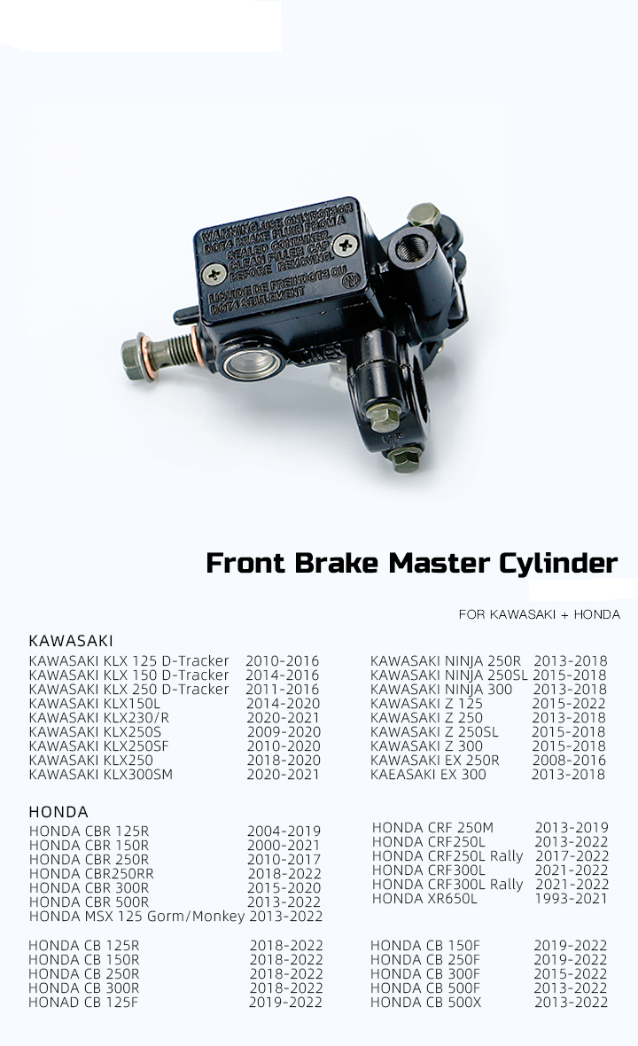 Honda CBR CRF MSX Monkey XR Hauptbremszylinder, vorne, Bremspumpe, Bremszylinder